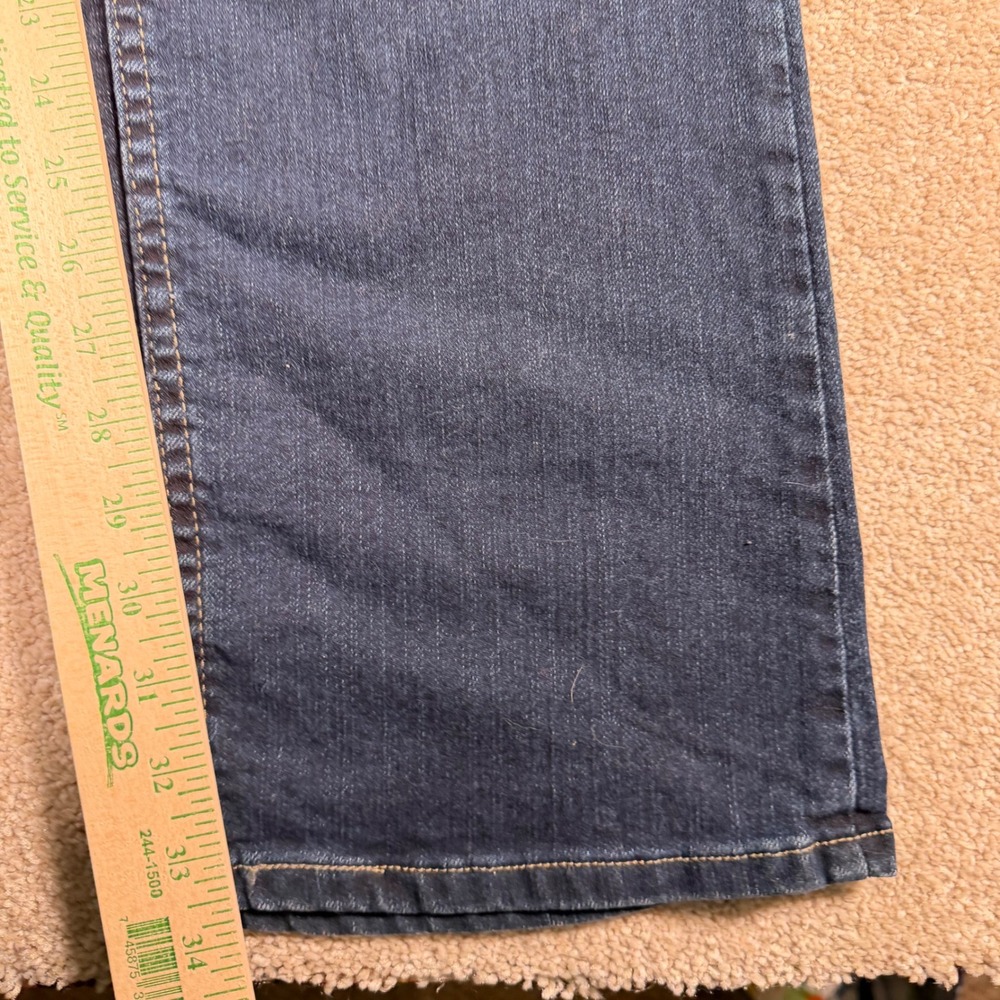 Riders By Lee Straight Leg Jeans Womens 16 Long Dark Wash Slender Stretch NEW - Picture 7 of 11